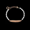 Bracelets Avec Gravure | Bracelets En Perles^PAUL HEWITT Engravable Plate Pearl Bracelet