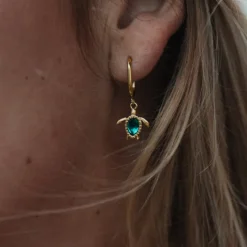Boucles D'oreilles^PAUL HEWITT Turtle Aquamarine Hoops